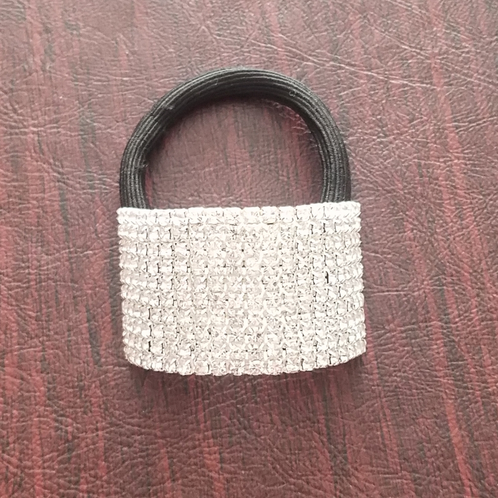 Rhinestone Ponytail Cuff